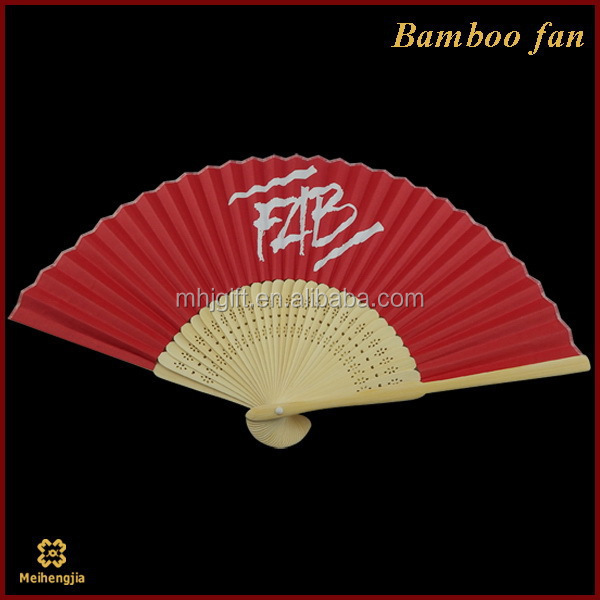 Two side printing Advertising brand paper hand fan