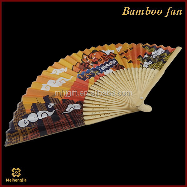 Two side printing Advertising brand paper hand fan