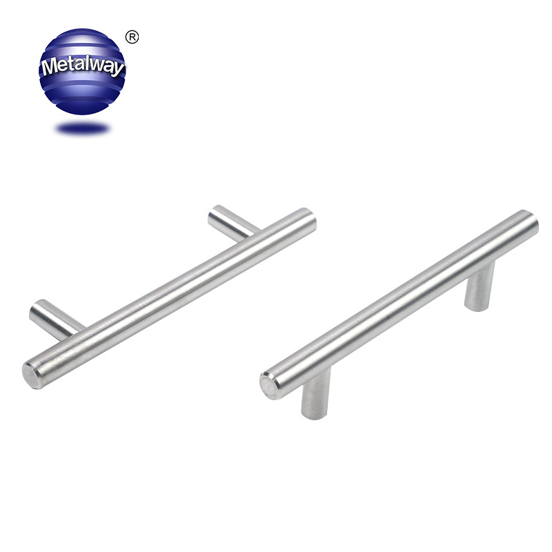 Anti-rustiness Stainless Steel Furniture Drawer T Bar Handle Solid Hollow Handle Bar Cabinet Door Handle