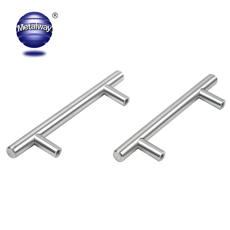 Anti-rustiness Stainless Steel Furniture Drawer T Bar Handle Solid Hollow Handle Bar Cabinet Door Handle