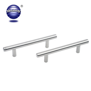 Anti-rustiness Stainless Steel Furniture Drawer T Bar Handle Solid Hollow Handle Bar Cabinet Door Handle