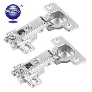 Cabinet hinge hardware Iron One Way 35mm kitchen cabinet hidden concealed hinge