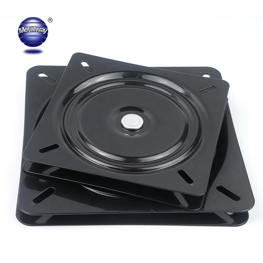 360 Degree Rotating Square Turntable Furniture Hinge Mechanism Rotary Table Ball Bearing Swivel Plate For Swivel Chair