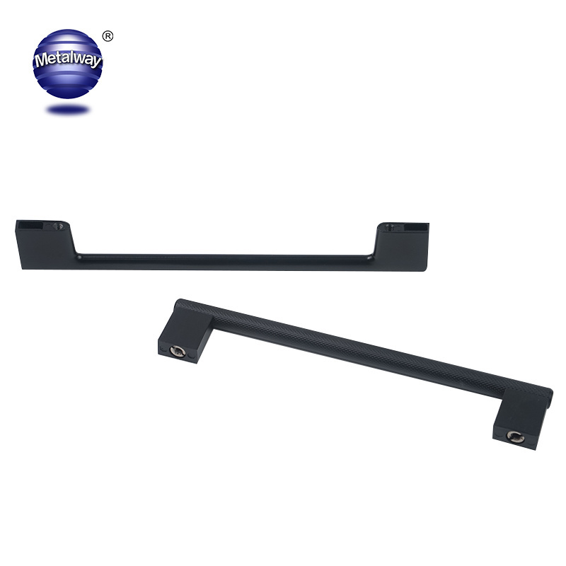 Drawer matt black aluminium kitchen cabinets door pull handle cabinet handles cabinet pulls and knobs