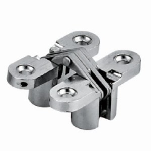 Heavy duty zinc alloy folding pivot door seal hinge 180 degree cross concealed hidden invisible hinge for gate or cabinet