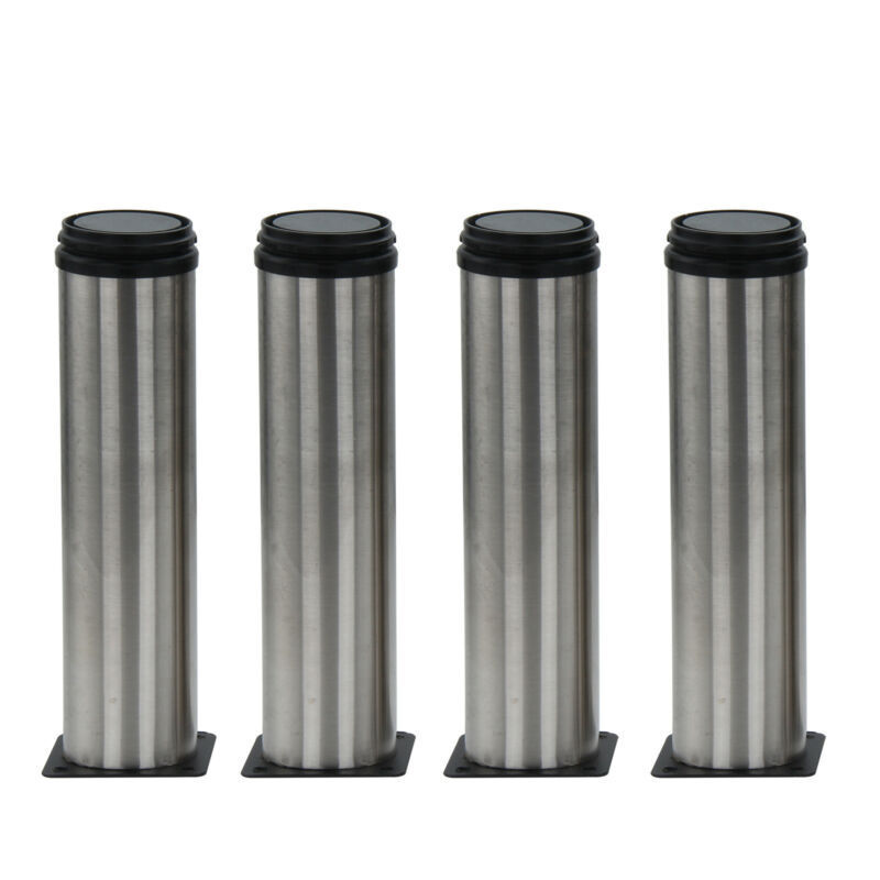 High quality antirust stainless steel cabinet feet chrome sofa leg metal adjustable furniture leg telescopic table legs