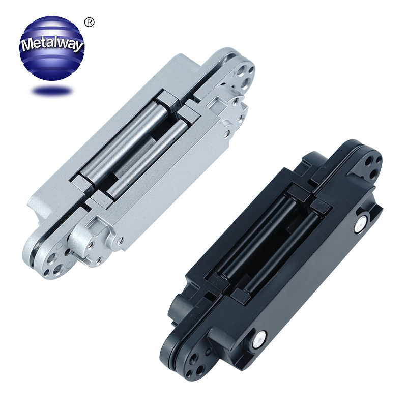 Heavy Duty Zinc Alloy Cross Hidden hinge Door Hinge Hardware 180 Degree Invisible Hinge