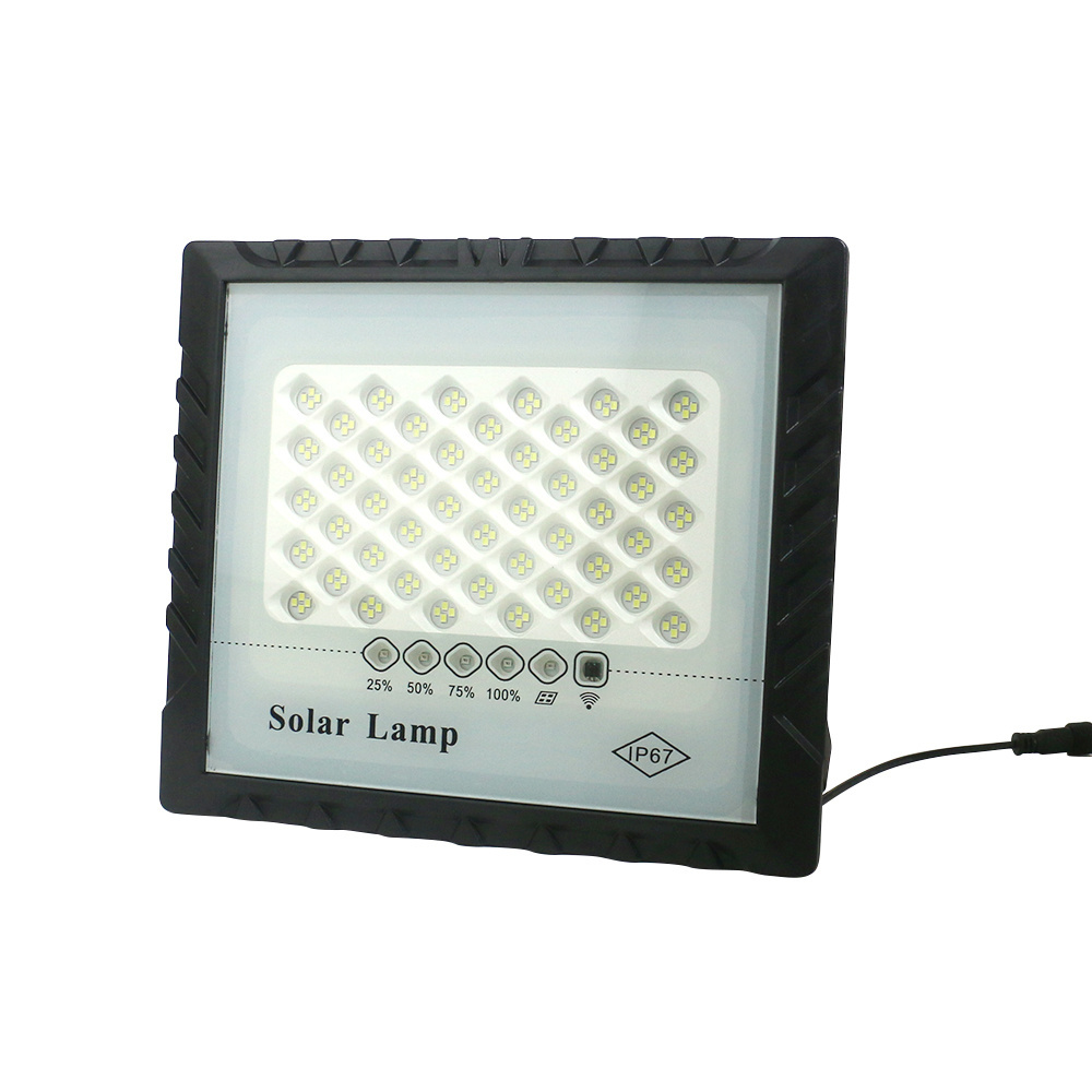 Energy Saving Rechargeable Aluminum Remote Control Outdoor Light Outdoor IP67 Waterproof 100w Led Solar Fence Lights