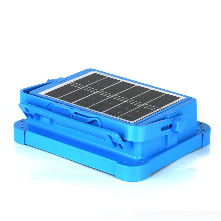 Fashion Blue Frame 100W Waterproof Design Solar Outdoor Lighting USB Rechargeable Emergency LED Solar Light