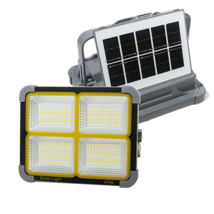 Super Bright Outdoor Camping Floodlight Solar Power Light Emergency Lighting Lamp Rechargeable Cob Portable Solar Led Work Light