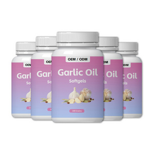 OEM Factory Anti-oxidation Food Grade Pure Natural Softgels Highly Concentrated Garlic Oil Soft Capsule