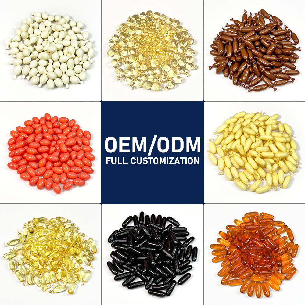 OEM Factory Bulk Fish Oil Omega 3 Softgel Improve Vision Improve Immunity Chewable Soft Capsule