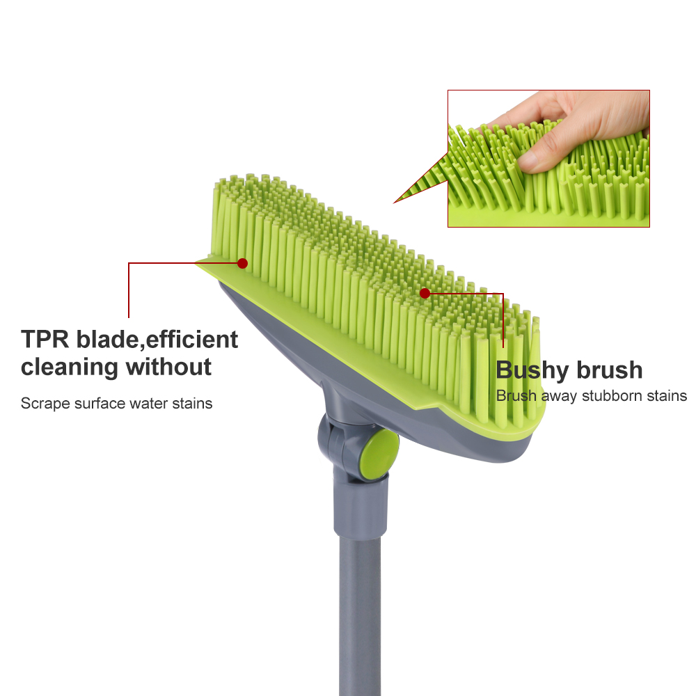 Masthome new design tpr material broom head and aluminum broom with dustpan