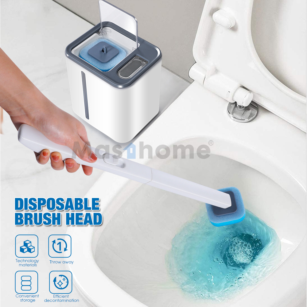 Masthome Newly Replaceable Refill Heads Disposable Toilet Cleaning Brush For Bathroom