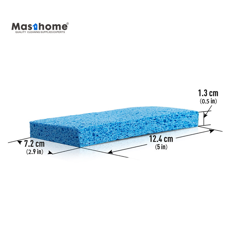 Masthome16 PCS Heavy Duty Kitchen Cellulose Cleaning Sponge Scouring Pad For Dish