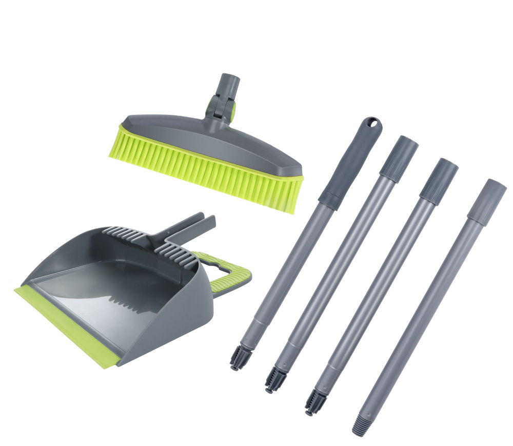 Masthome new design tpr material broom head and aluminum broom with dustpan