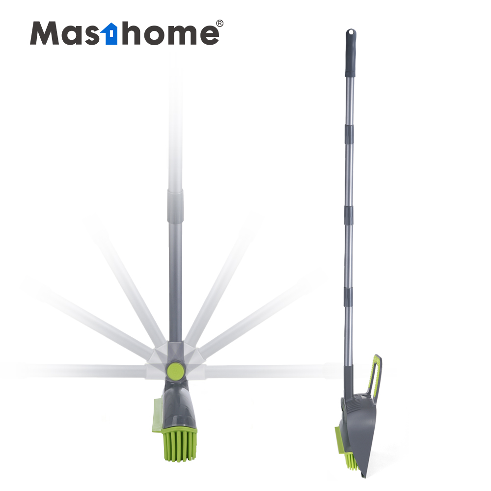 Masthome new design tpr material broom head and aluminum broom with dustpan