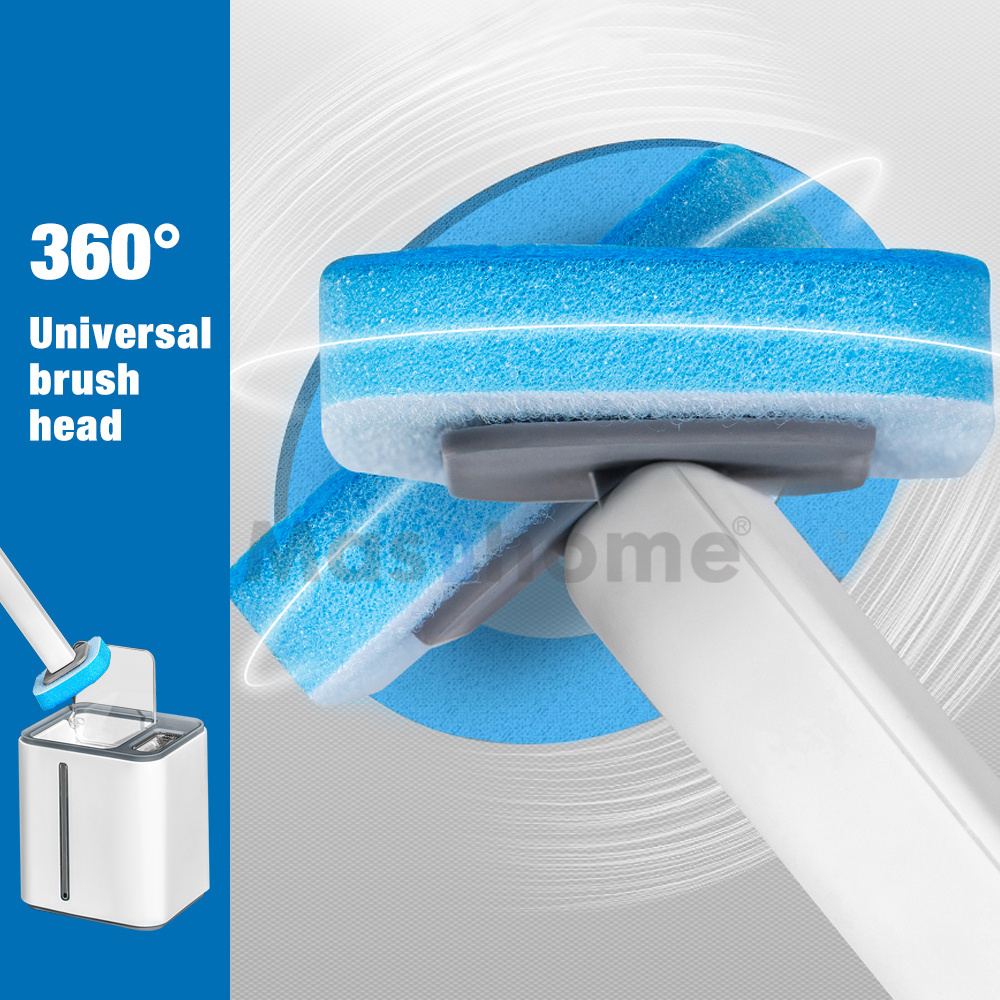 Masthome Newly Replaceable Refill Heads Disposable Toilet Cleaning Brush For Bathroom