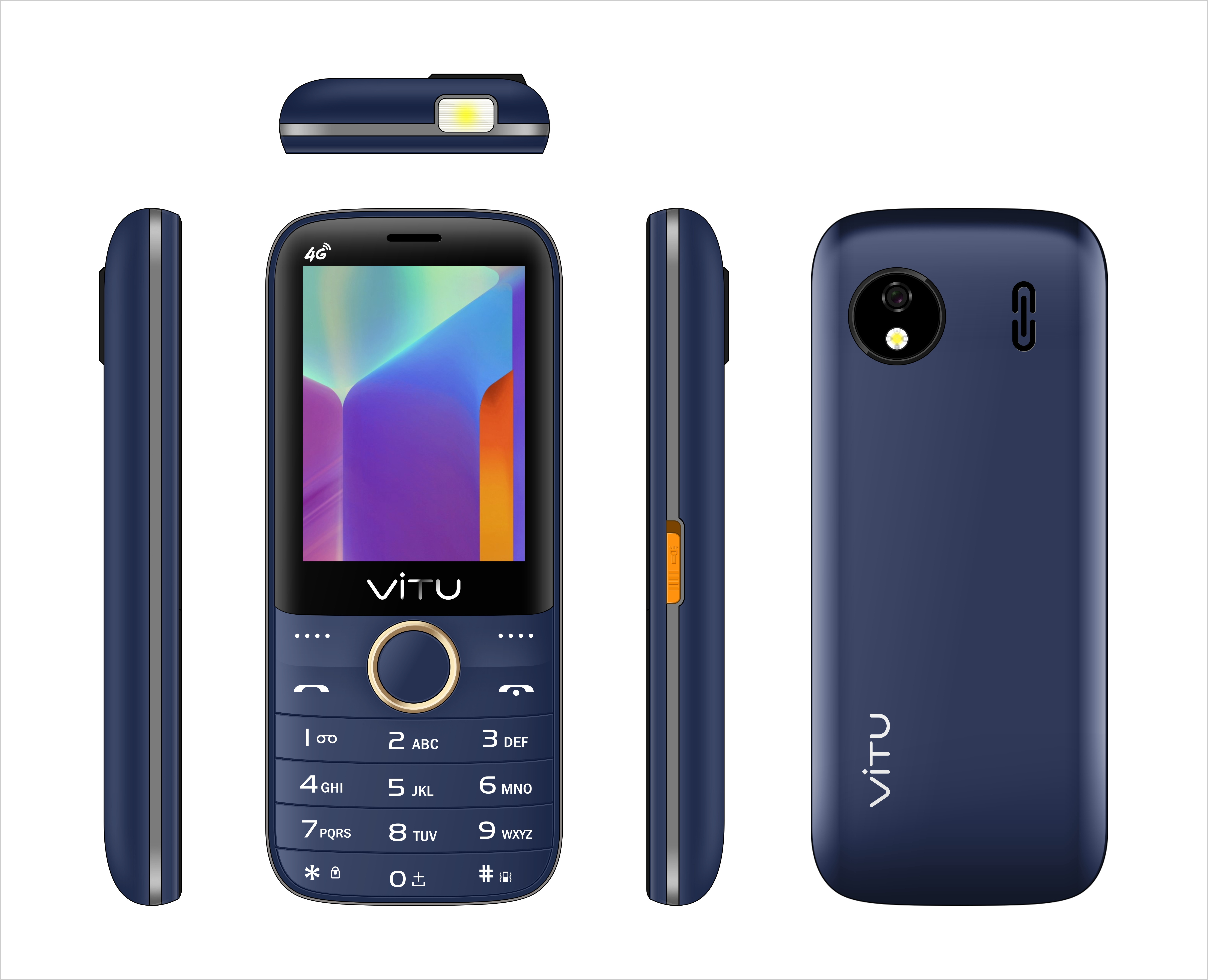 Popular New Product Dual Sim Slim Feature Phone Low Price Custom LOGO 4G Volte Feature Phone 2.8