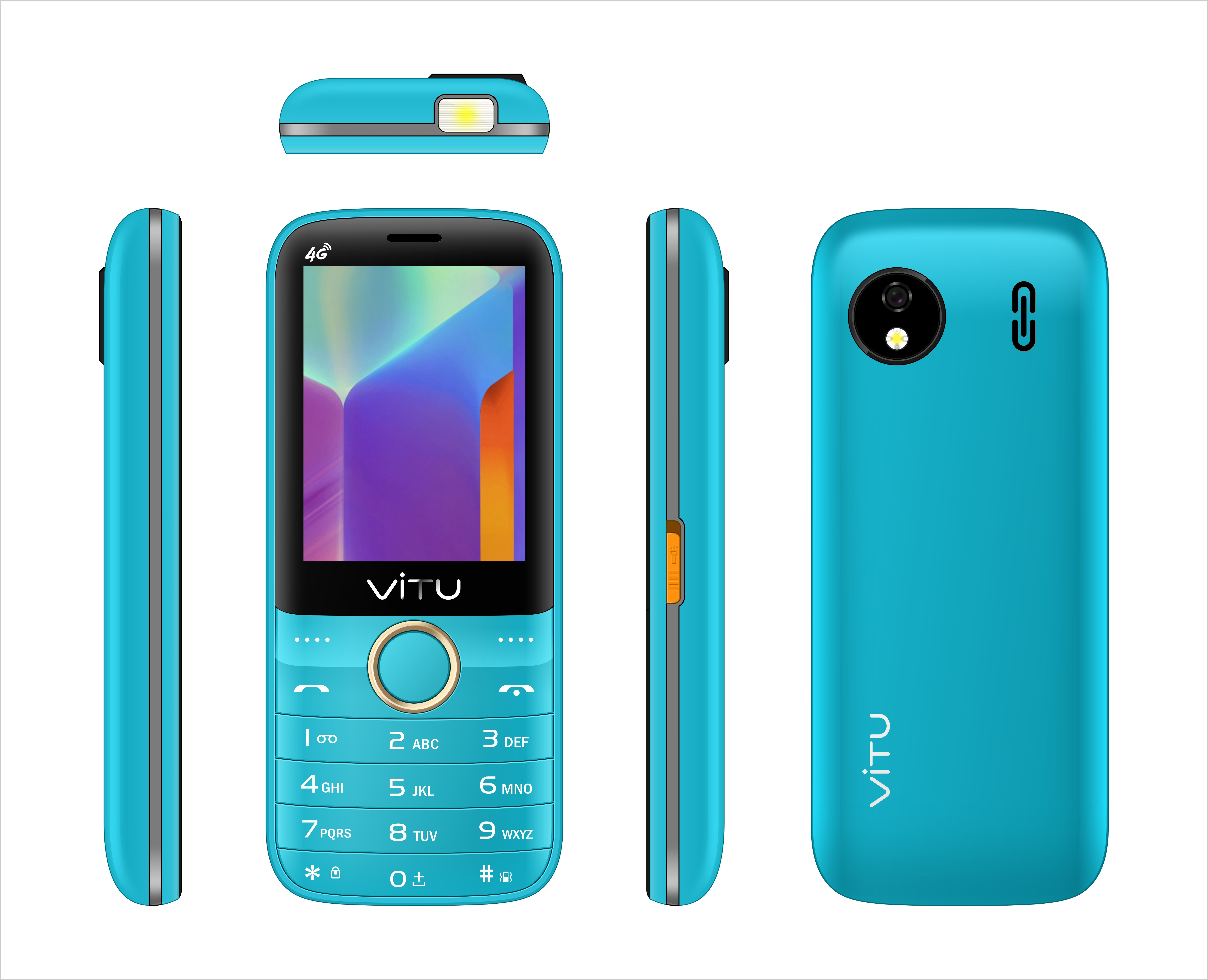 Popular New Product Dual Sim Slim Feature Phone Low Price Custom LOGO 4G Volte Feature Phone 2.8