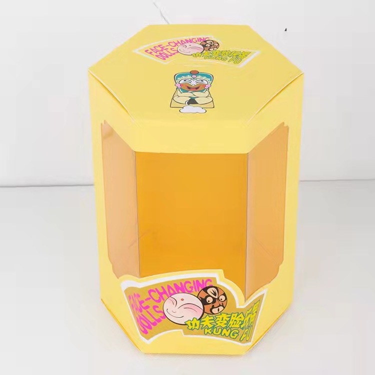 New Packaging Paper Toy Doll Paper Display Box With PVC Window