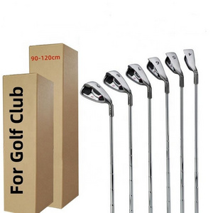 Wholesale 5 layers Kraft Corrugated Tall Moving Paper Box Golf Club Boxes Long Shipping Boxes With Logo