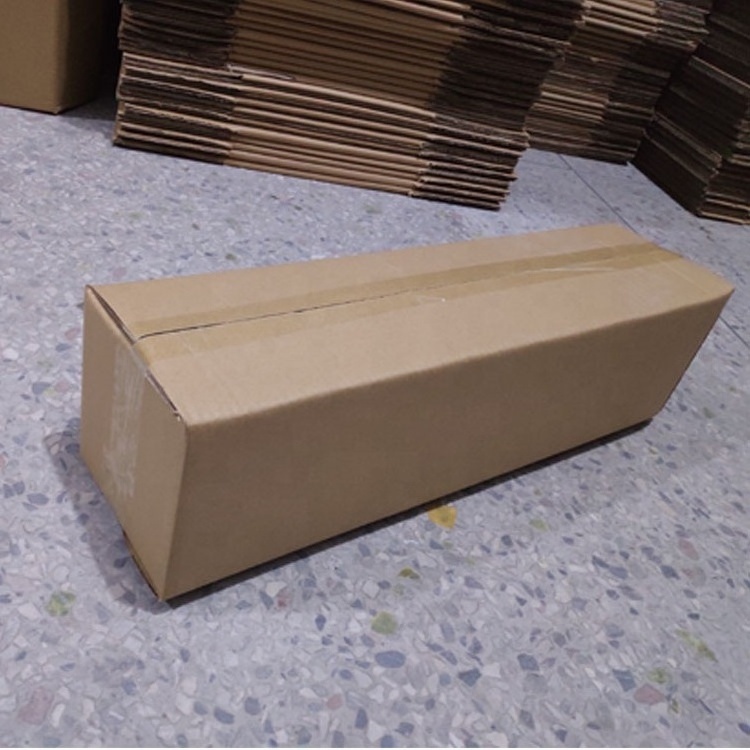 Wholesale 5 layers Kraft Corrugated Tall Moving Paper Box Golf Club Boxes Long Shipping Boxes With Logo