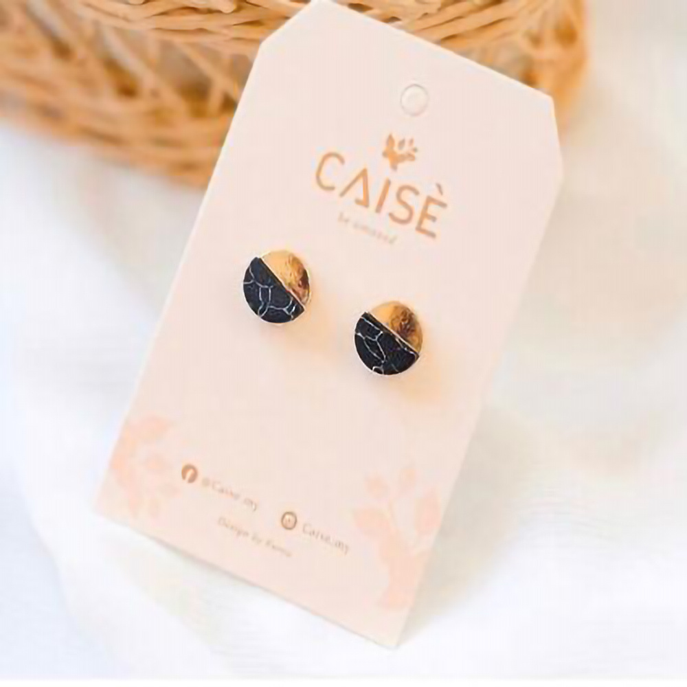 customized jewelry packaging display card paper header card with custom logo earrings card