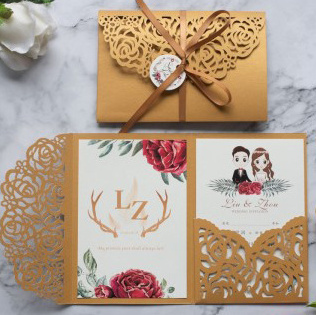 China suppliers wholesale paper printing blank party wedding create invitation card cards wedding