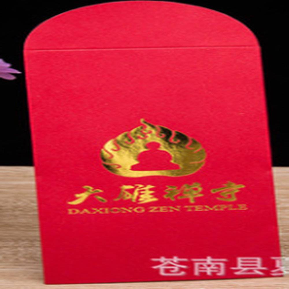 2019 High Quality UV Varnish/Velvet Flocking Red Packet Paper Money Envelope Chinese New Year Red Packet