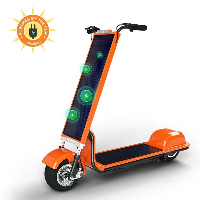 super scooter charged by pure solar energy 350w SOLAR SCOOTER mini car for adult