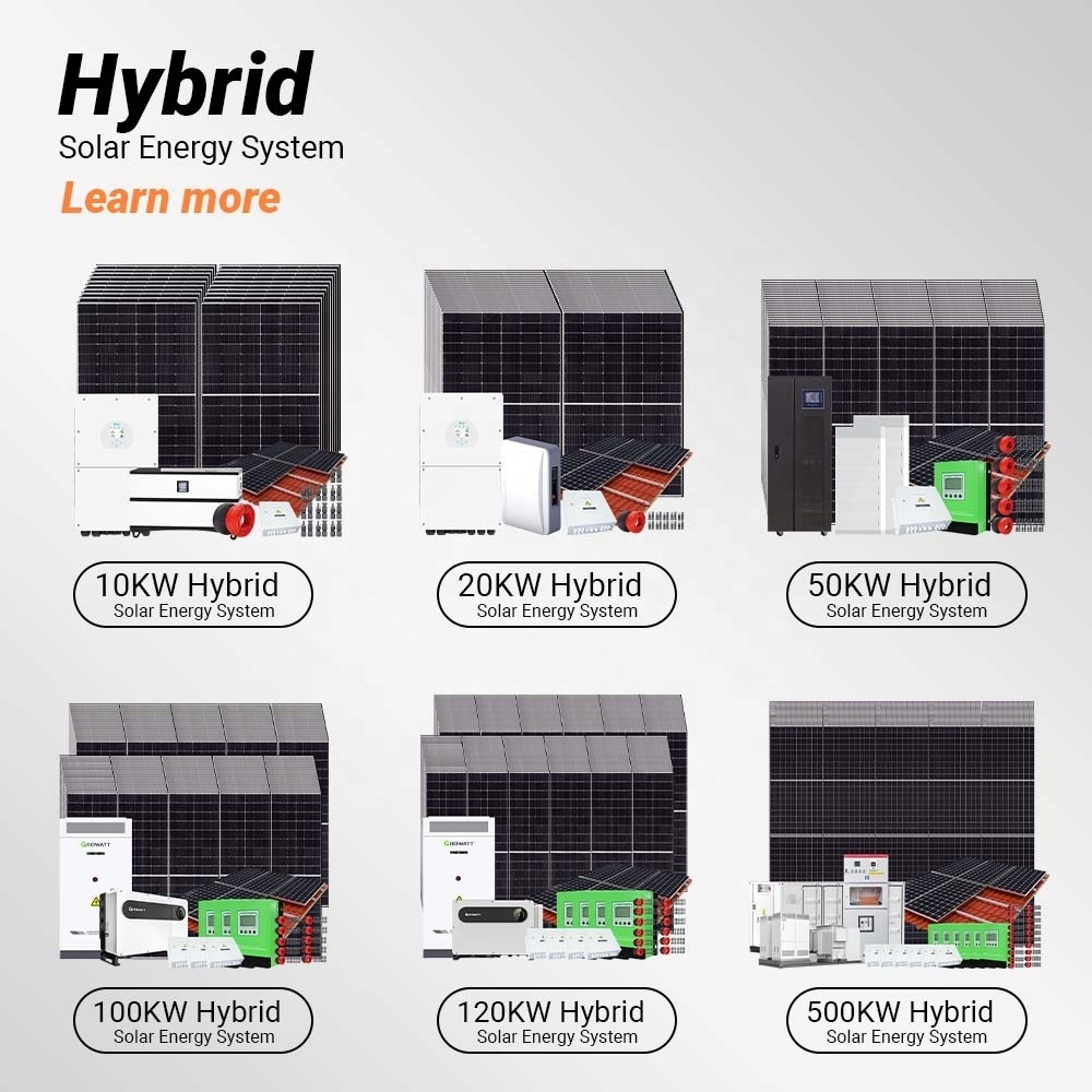 solar power system 20kw on grid solar system Complete solar panel solar inverter lithium battery system customization services