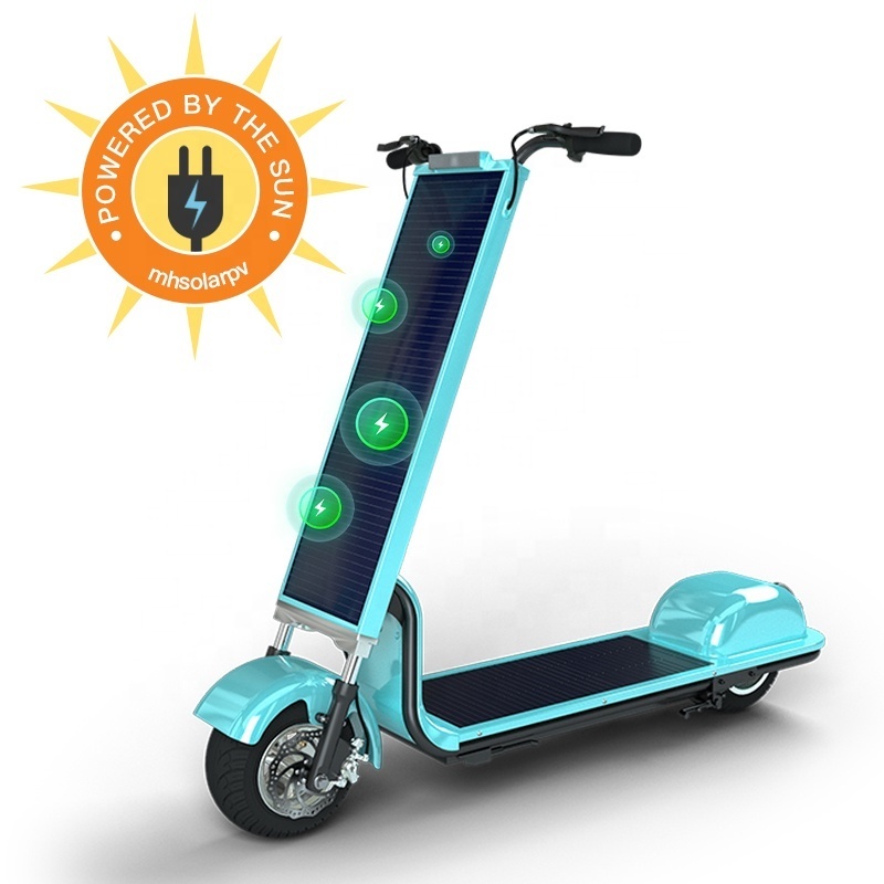 super scooter charged by pure solar energy 350w SOLAR SCOOTER mini car for adult