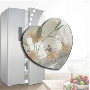 Exquisite quality lovely style custom die cut magnet sticker Plastic PVC sublimation blanks refrigerator magnet