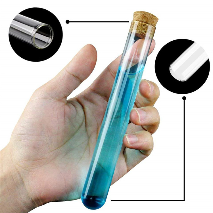 WinFair Medical Quartz Pyrex Borosilicate Laboratory Heat Resistant Glass Test Tube 30ml With Cork Lid Cap 20 X 150 Test Tubes