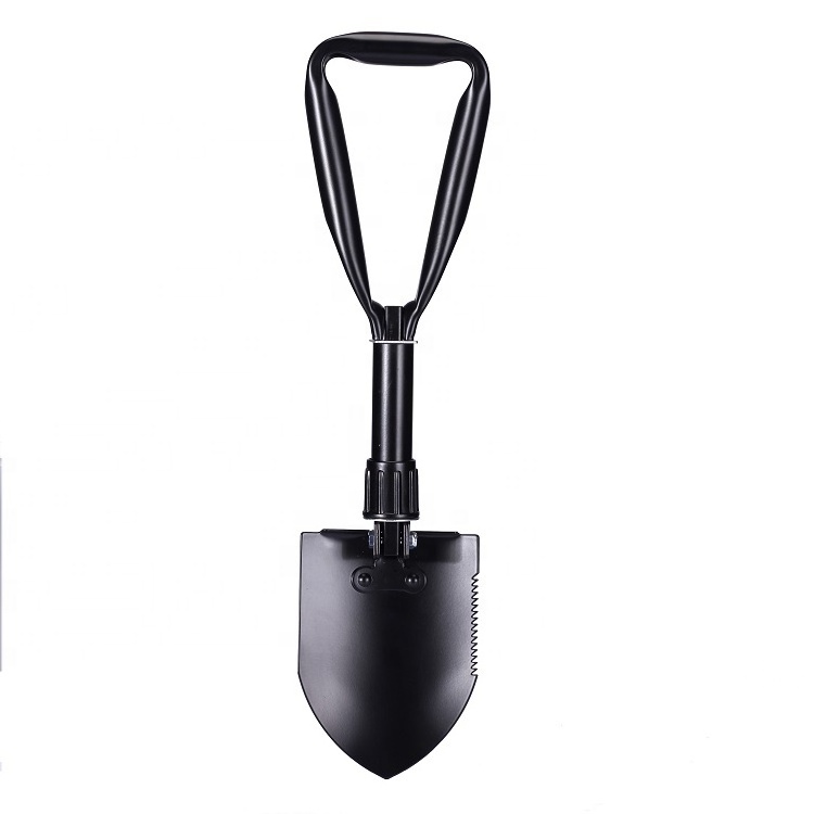 201G Middle Size Folding Survival Shovel,Camping Shovel with Pickaxe - carbon steel metal shovel Spade