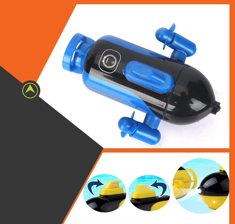 high quality mini 4 channel rc remote control submarine with light