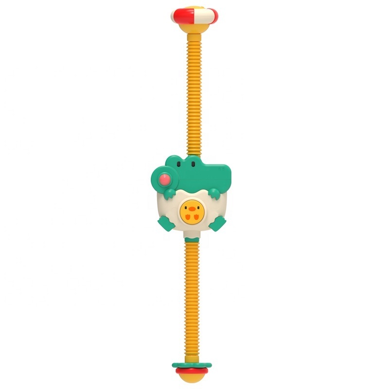 Kids crocodile shower bath toys baby bathing adjustable shower head bathtub automatic water spray electric sprinkler toy faucet