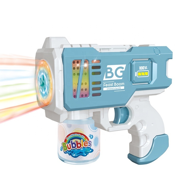 12 holes electric bubble machine gun toy kids outdoor activity bubble game battery operated bubble maker gun with colorful light