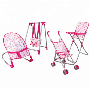 funny game play house doll chair stroller set toys from china factory