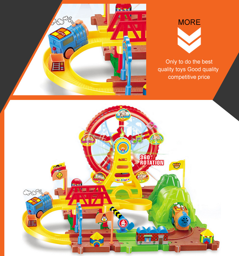 most popular hot selling kids get more fun play train track toys with battery operated