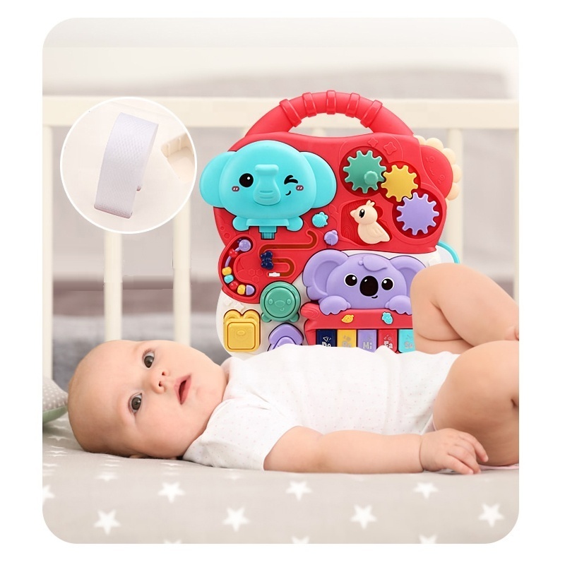 Multi-functional baby learning table activity desk bead maze baby musical toy piano early education toys for toddler with music