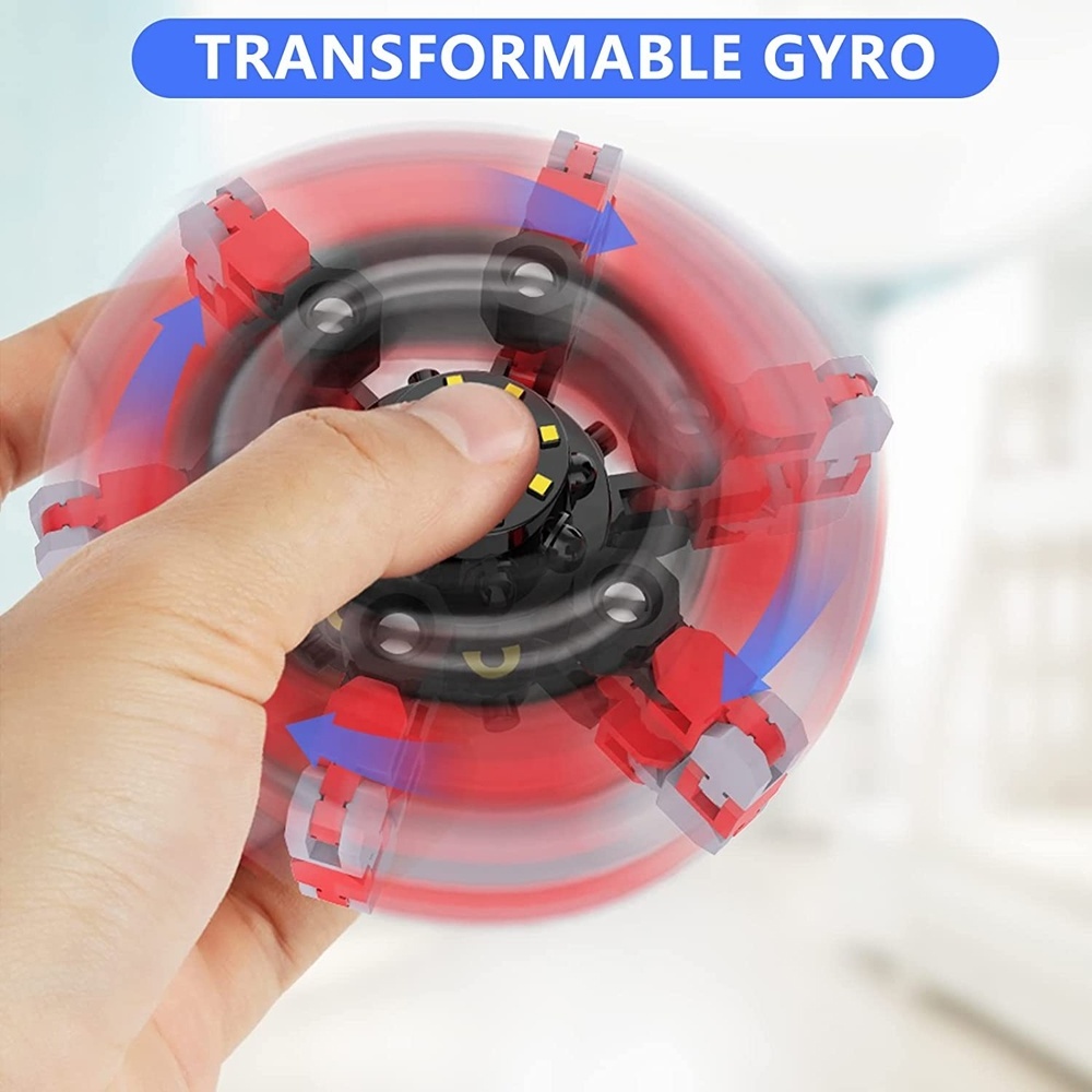 New item spinners toy fidget sensory mechanical spinning top deformable fingertip gyro for kids adults transforming fidget toys