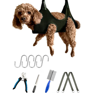 Portable Dog Grooming Helper at Home 10 in 1 Pet Grooming Hammock Harness