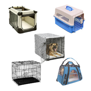 Plastic large outdoor portable dog cat soft carrier pet travel cage