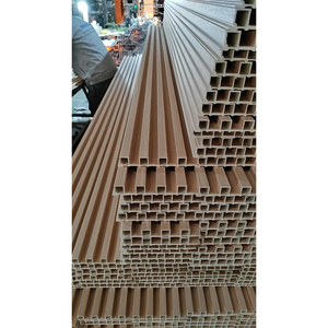 manufacturer Plastic Composite 3D interior WPC siding fluted wall panel wpc decorative waterproof wall coating board