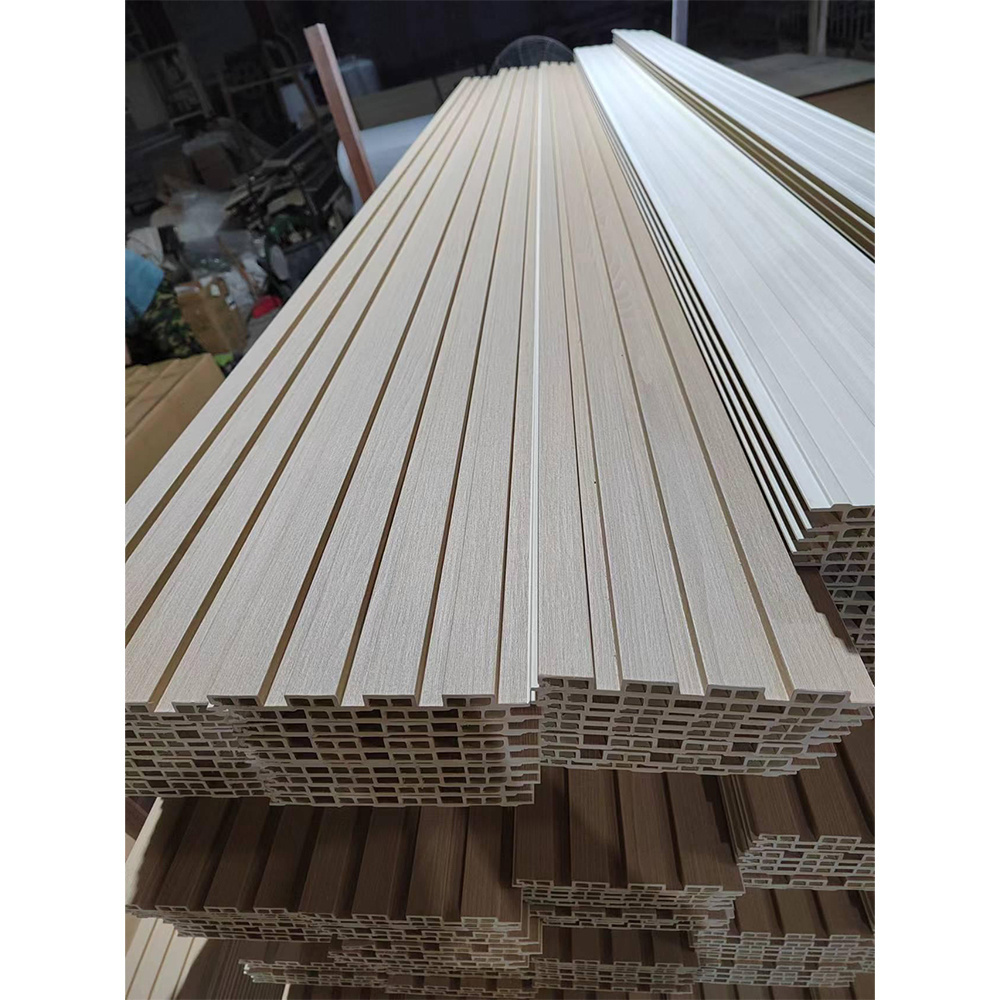 High Quality Wood Plastic Wpc Wall Panel for indoor use  Fluted Wall Panels China Wholesale Exterior WPC Fluted