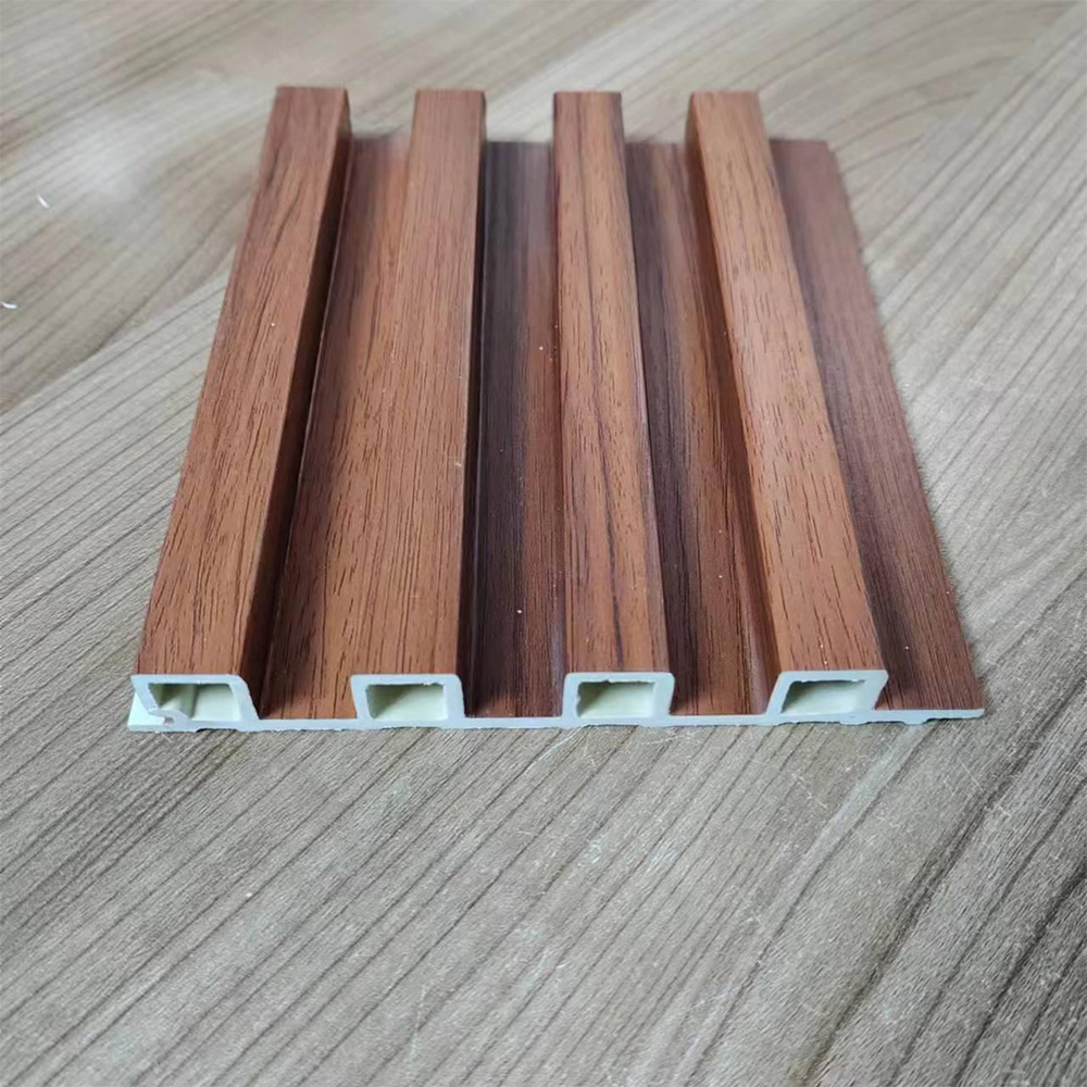 manufacturer Plastic Composite 3D interior WPC siding fluted wall panel wpc decorative waterproof wall coating board