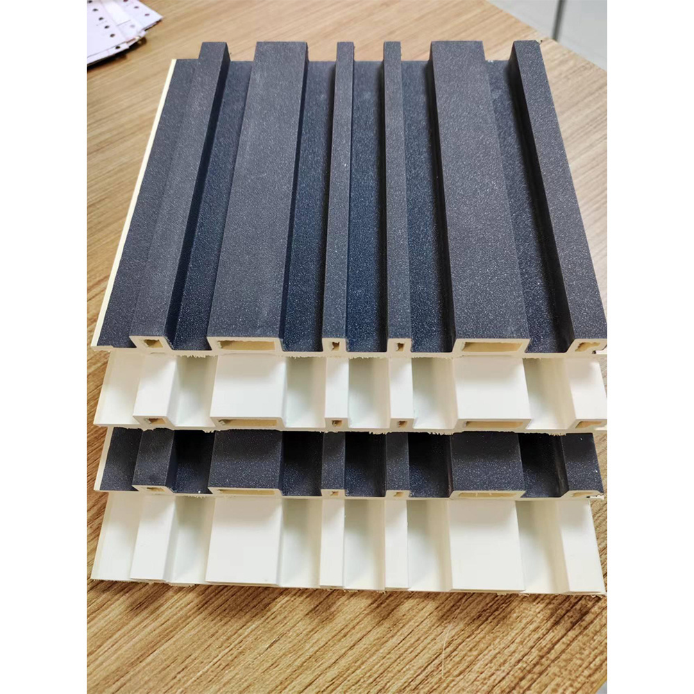 Indoor wall decoration fireproof fluted decor pared wpc panel composite pvc wall panel wpc wall panel