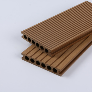 Best quality 3D embossing WPC decking flooring Outdoor Waterproof WPC hollow decking